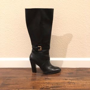Chaps Knee High Boots with Heel